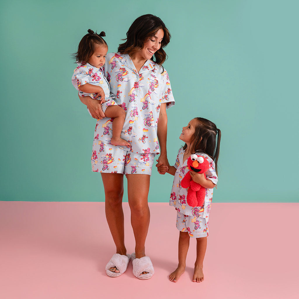 Care Bears™ Cheer Bear & Elmo Women's Twill Pajama Short Set