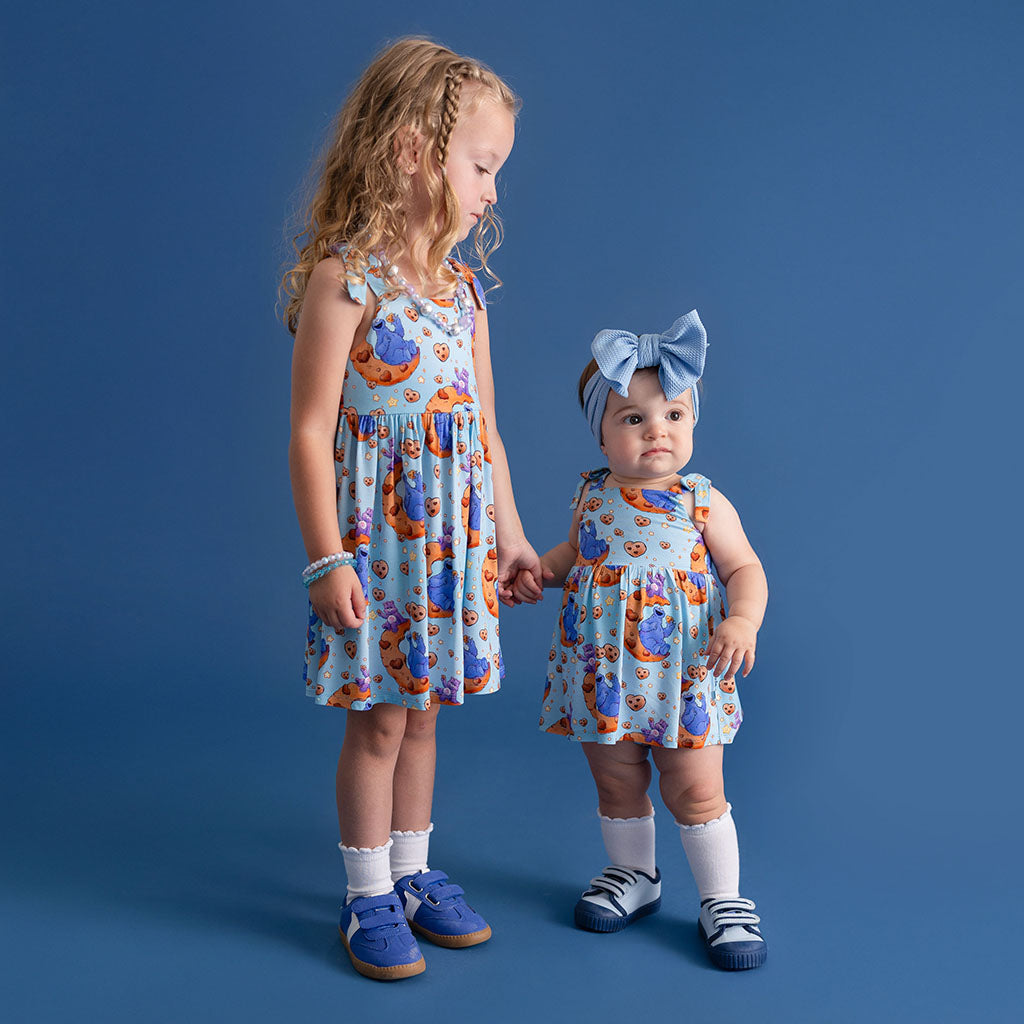 Care Bears™ Share Bear & Cookie Monster Bow Babydoll Dress