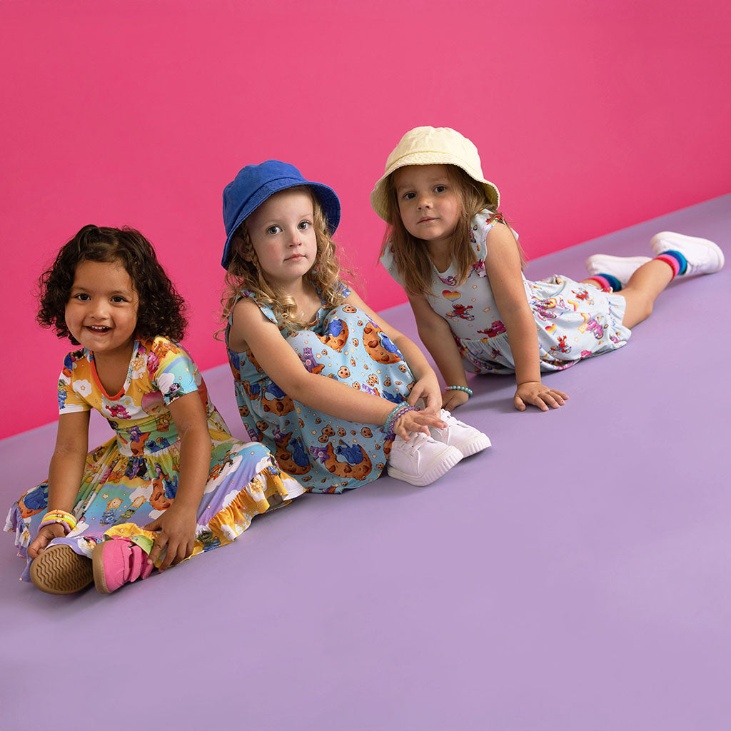 Care Bears™ Share Bear & Cookie Monster Bow Babydoll Dress
