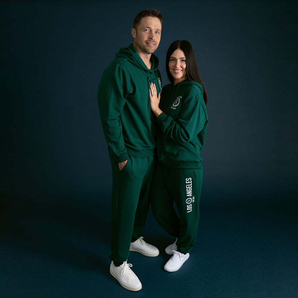 Varsity Green Adult Fleece Joggers