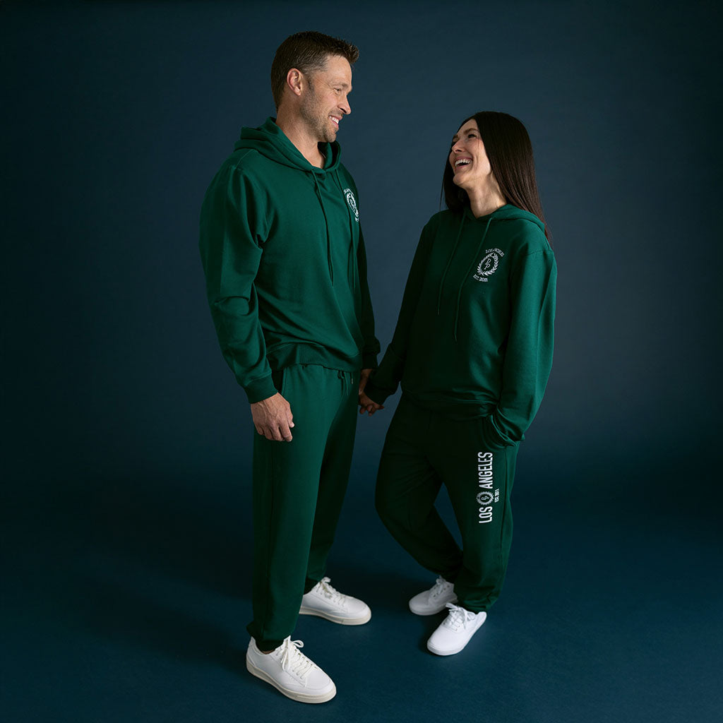 Varsity Green Adult Fleece Joggers