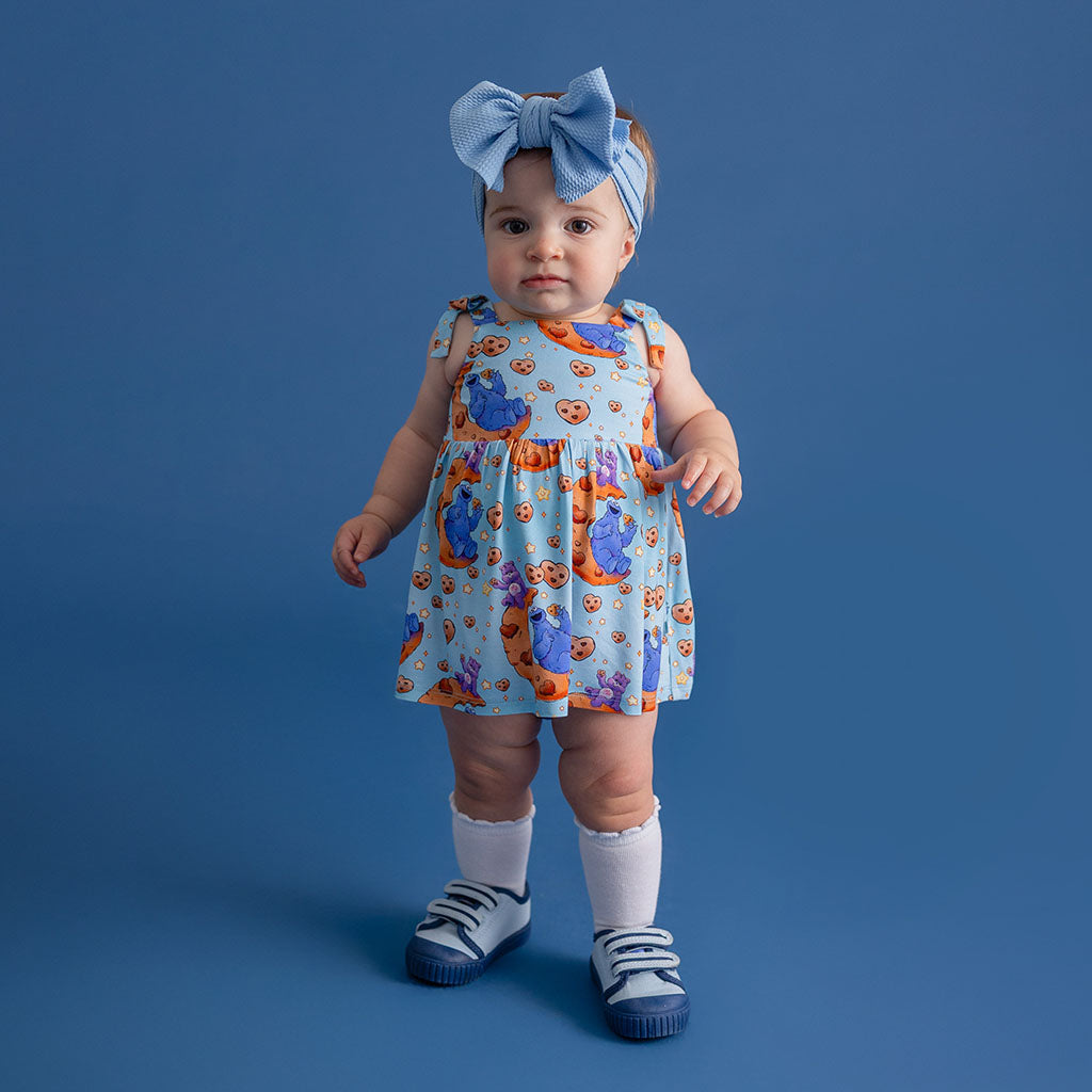 Care Bears™ Share Bear & Cookie Monster Bow Babydoll Bodysuit Dress