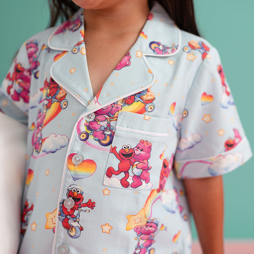 Care Bears™ Cheer Bear & Elmo Twill Pajama Short Set