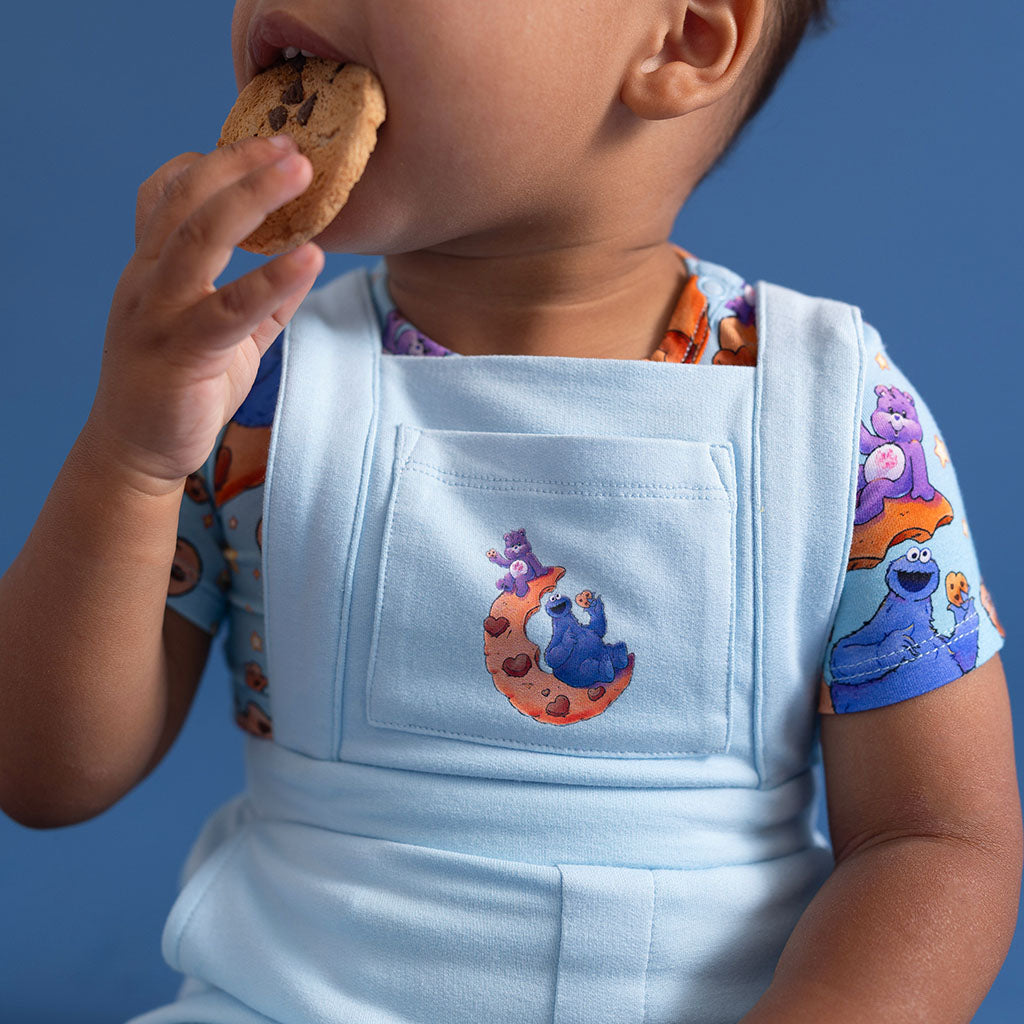 Care Bears™ Cookie Friends French Terry Graphic Short Overalls