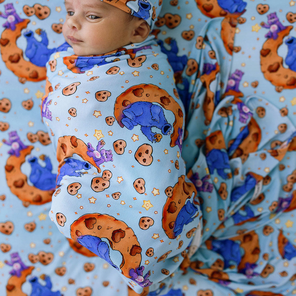 Care Bears™ Share Bear & Cookie Monster Swaddle Beanie Set