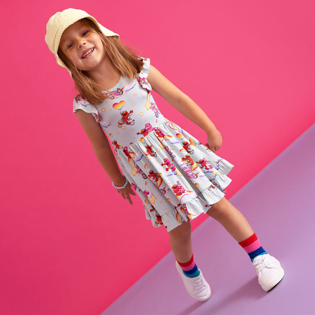 Care Bears™ Cheer Bear & Elmo Ruffled Twirl Dress