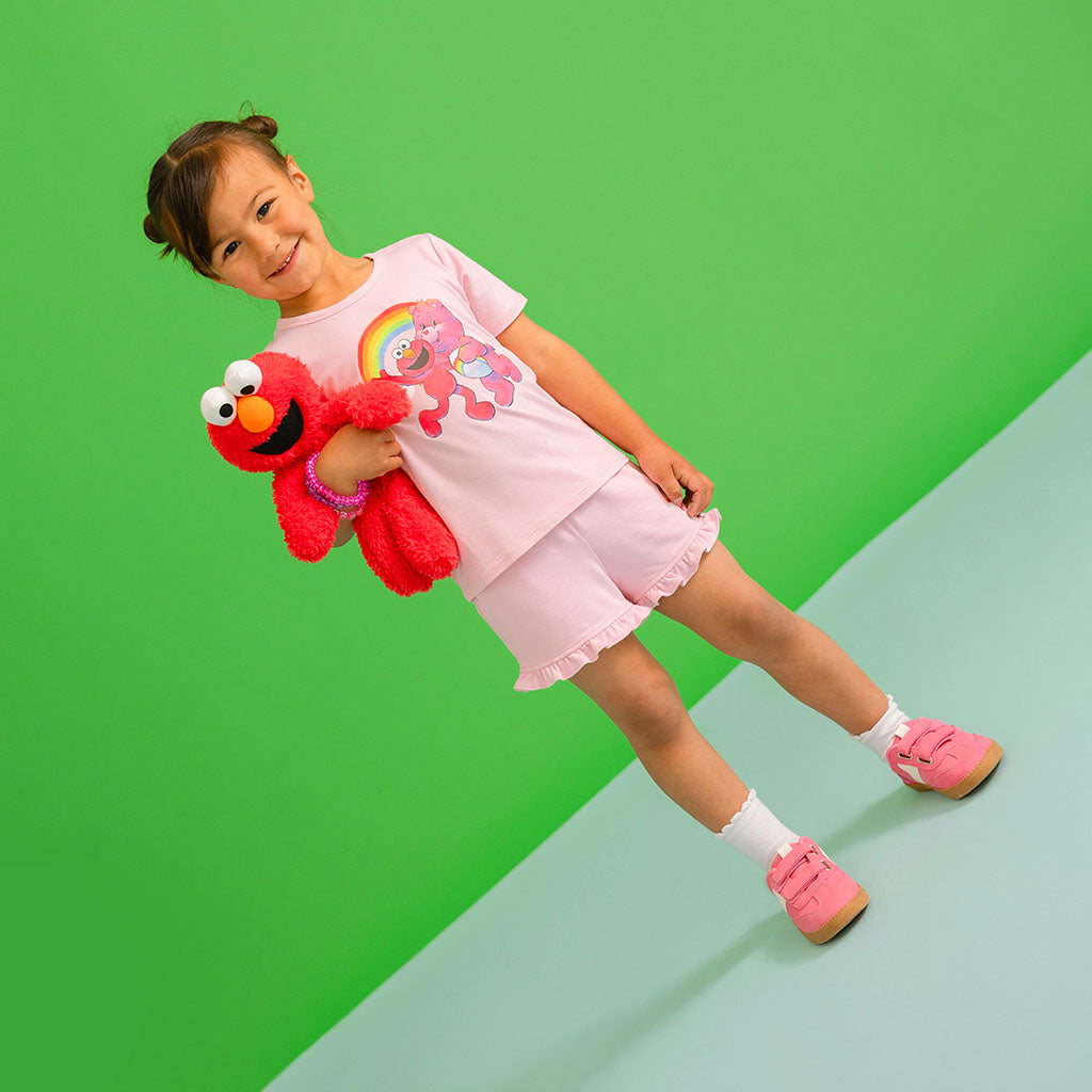 Care Bears™ Cheer Friends French Terry Graphic Ruffled Shorts