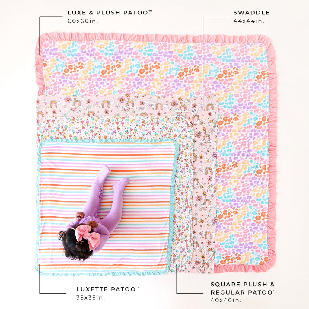 Care Bears™ Cheer Bear & Elmo Luxette Patoo® Blanket