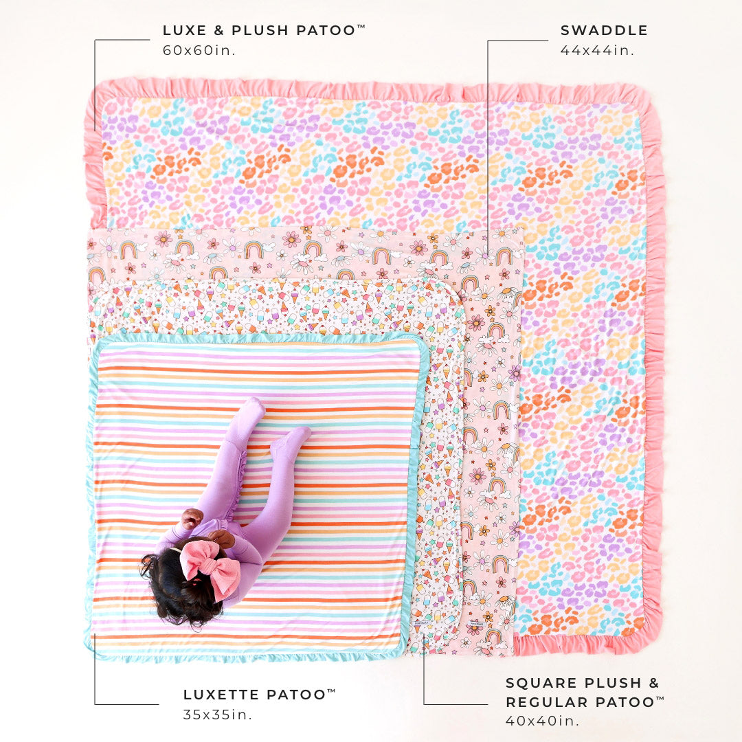Care Bears™ Cheer Bear & Elmo Luxette Patoo® Blanket